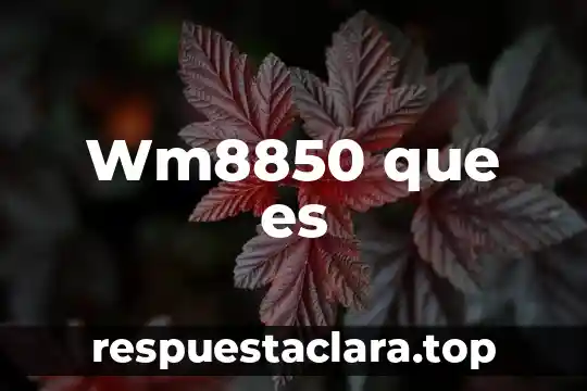 Wm8850 que es