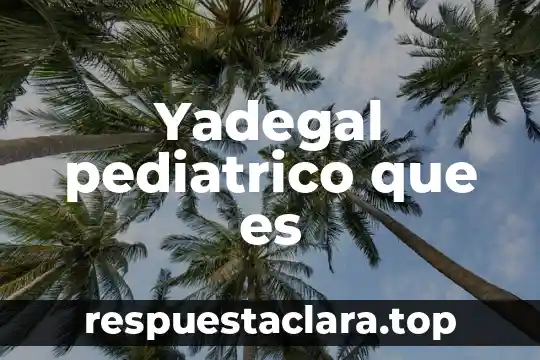 Ad account que es 5 Yadegal pediatrico que es