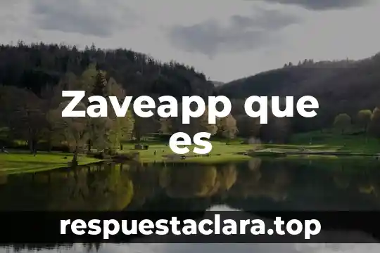 Zaveapp que es